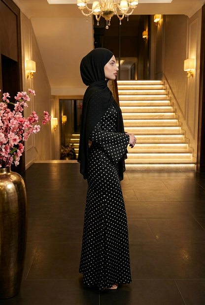 MIDNIGHT POLKA REVERIE DRESS