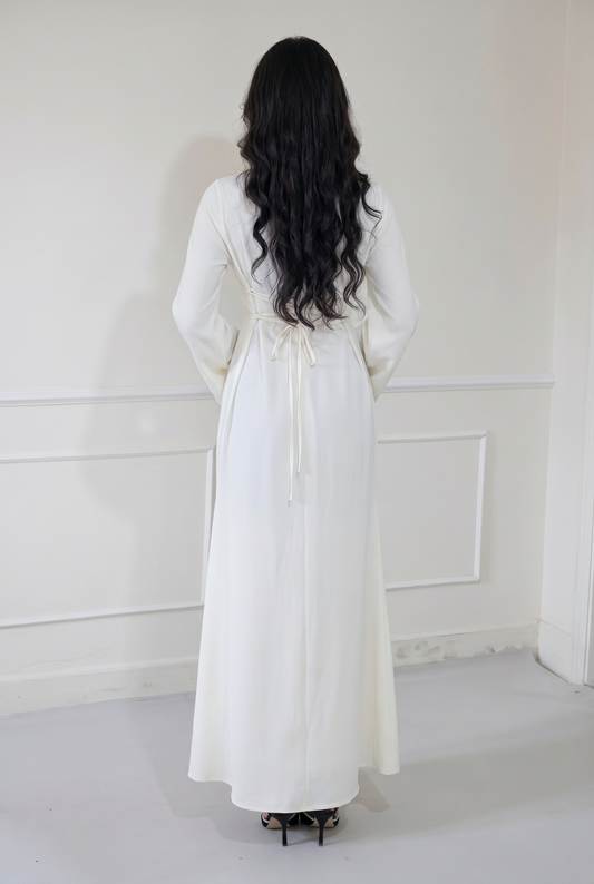 IVORY SERENITY ABAYA DRESS