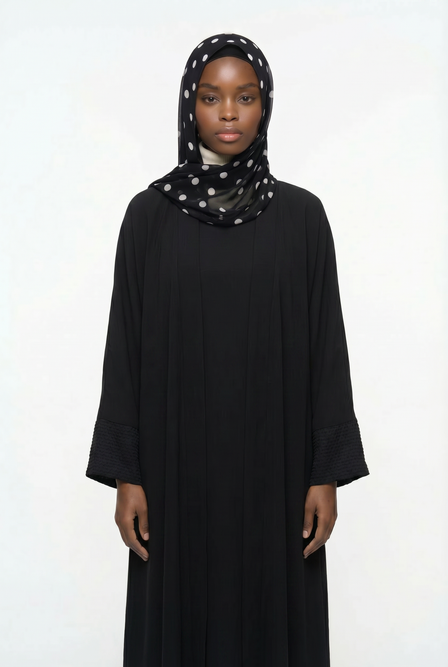 2pics Muslim Sets Muslim Jilbab Two Pieces Women Out Abaya Loose Cardigan Coat Sleeveless Inner Dress Prayer Clothing with Belt